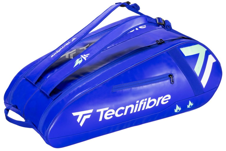 Tecnifibre Tennis-Racketbag Tour Endurance ID (Schlägertasche, 2 Hauptfächer, Schuhfach) 2025 blau 12er